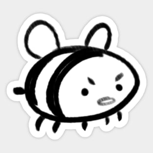 Upset Bee Sticker